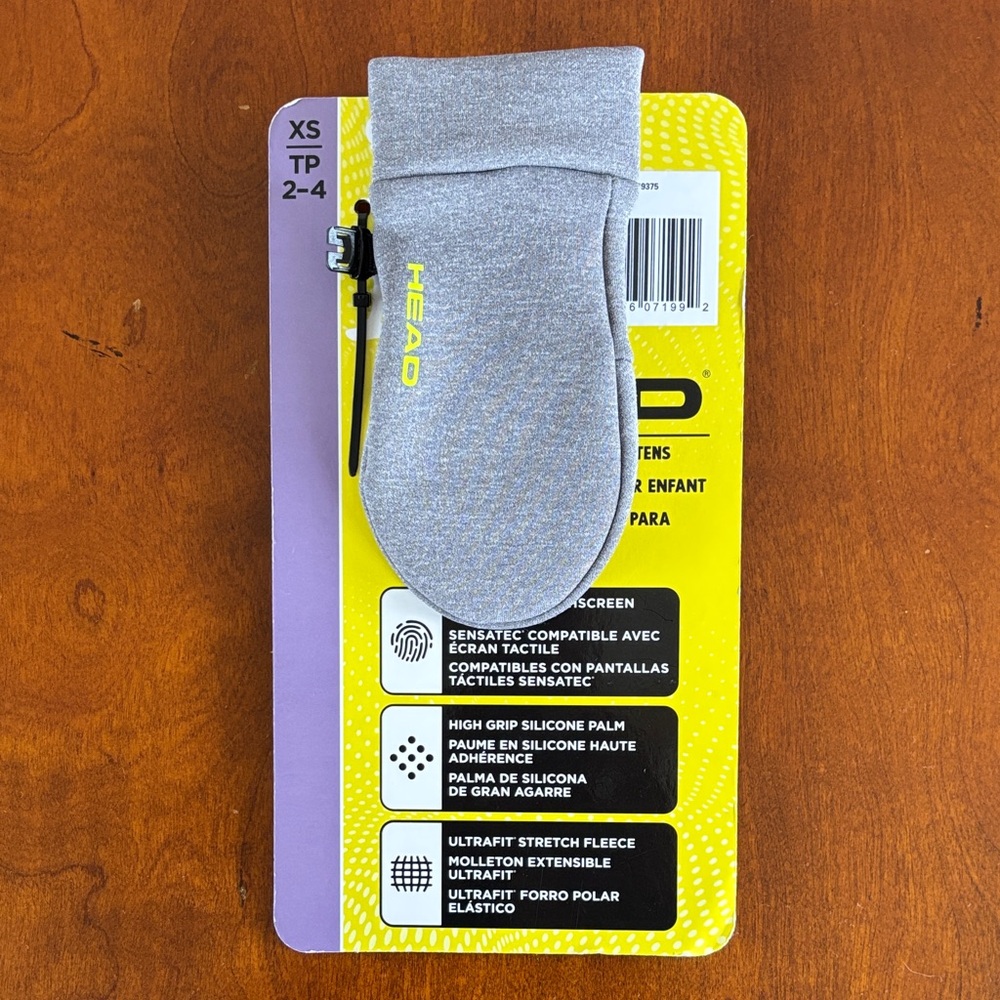 HEAD‎ Gray Touchscreen Mittens